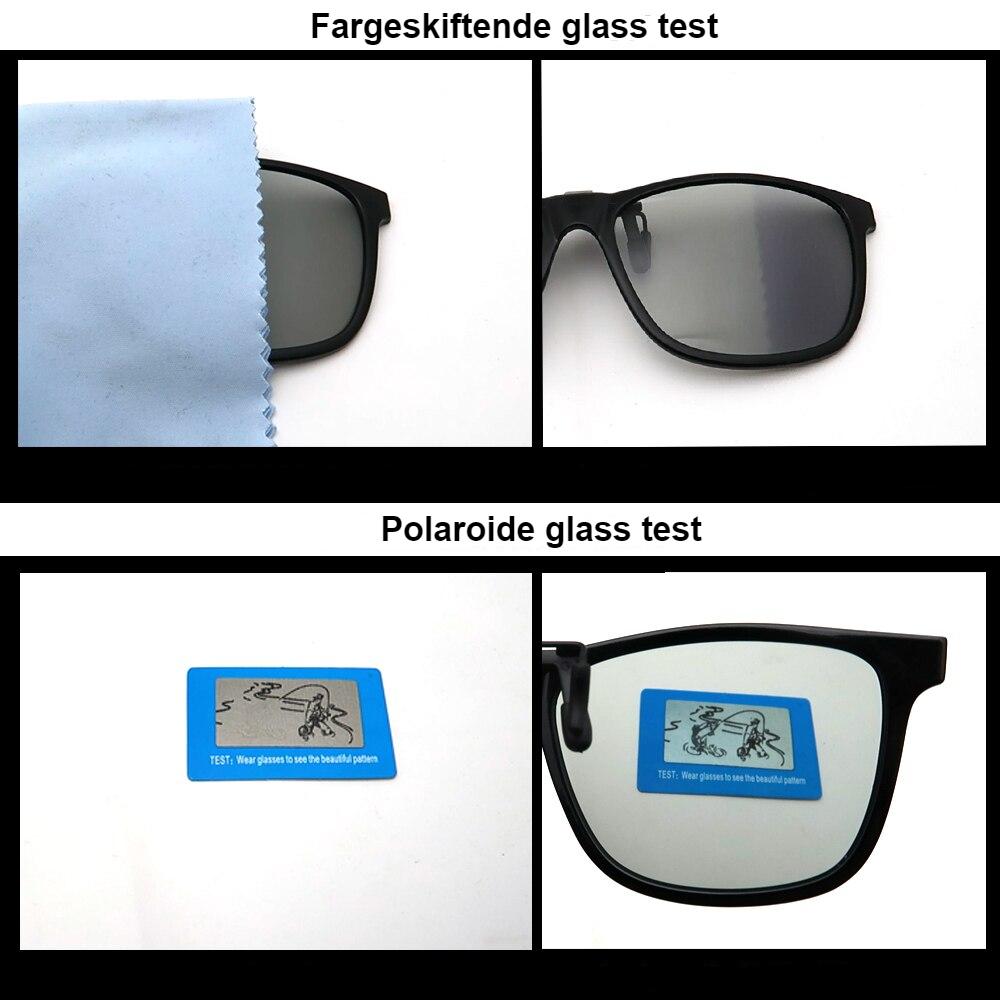 Polariserte clip-on/flip-up solbriller. Med eller uten etui. (Se video)