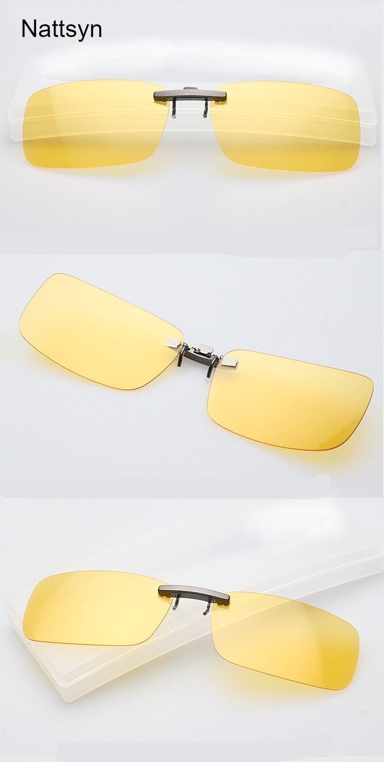 RunBird Mirrored Polarized Sunglasses Clip Driving Clip Men Coating Myopia Clip on Sun Glasses UV400 With Box Case sg095