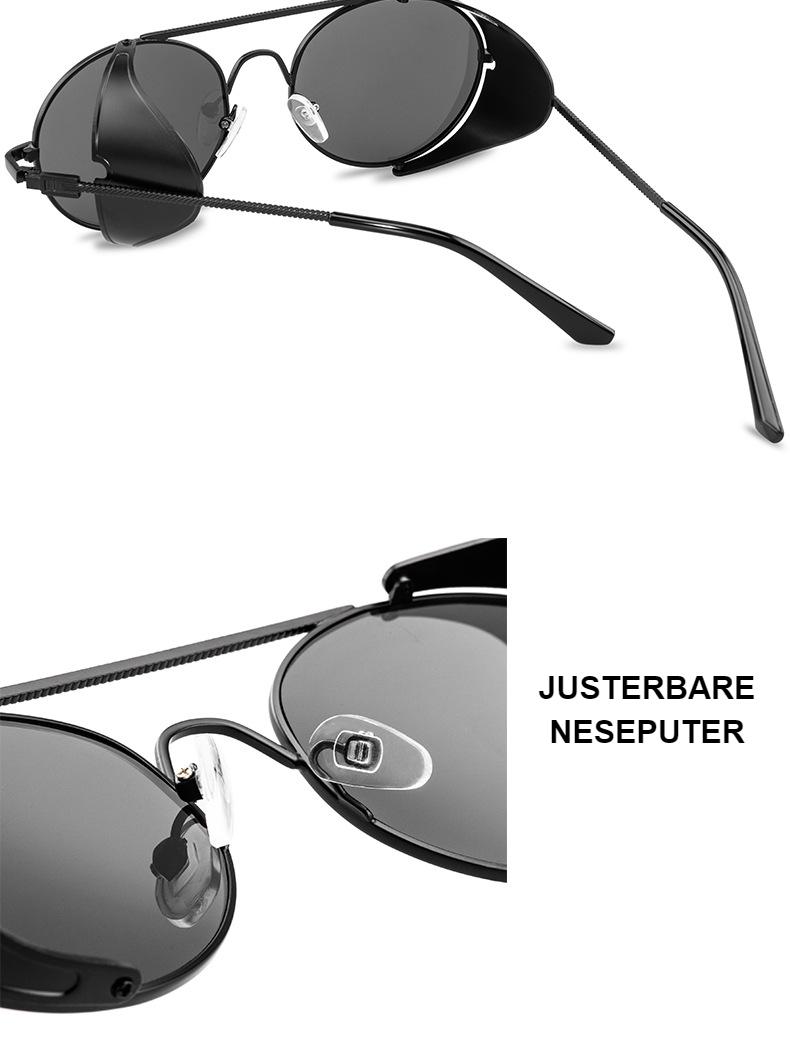 Classic Punk Sunglasses Men Brand Designer Sun Glasses Women Vintage Metal Frame Goggles UV400 For Men Punk Oculos De Sol Gafas