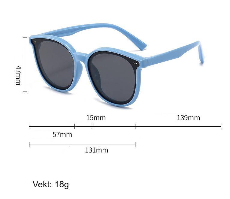 3-12 Years Kids Polarized Sunglasses Boys' Cool Girls Soft TPEE Frame Cat Eye Design Fashion Sun UV400 Protection Oval Glasses